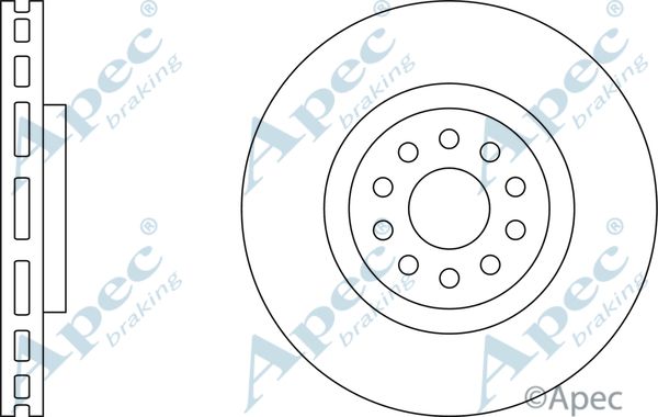 APEC BRAKING Jarrulevy DSK2552